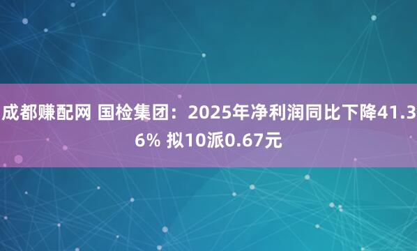 成都赚配网 国检集团：2025年净利润同比下降41.36% 拟10派0.67元